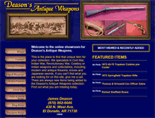 Tablet Screenshot of collectableweapons.com